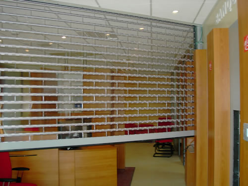 Transparent rolling shutter